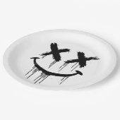 笑顔の顔 ペーパープレート (アングル)