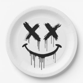 笑顔の顔 ペーパープレート