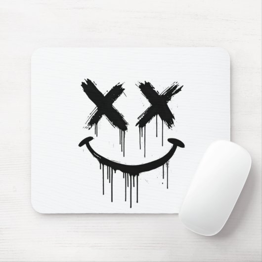 笑顔の顔 マウスパッド (マウス)