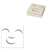 笑顔の顔 ラバースタンプ (押印)