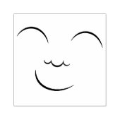 笑顔の顔 ラバースタンプ (インプリント)