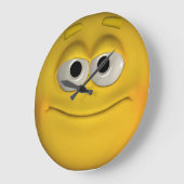 笑顔の顔 ラージ壁時計 (傾斜)