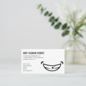 笑顔の顔 名刺 (スタンド正面)