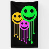 笑顔の顔 横断幕 (縦)