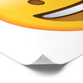 笑顔の顔 – 絵文字 ポスター (角)