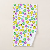 笑顔の顔B バスタオルセット (ハンドタオル)