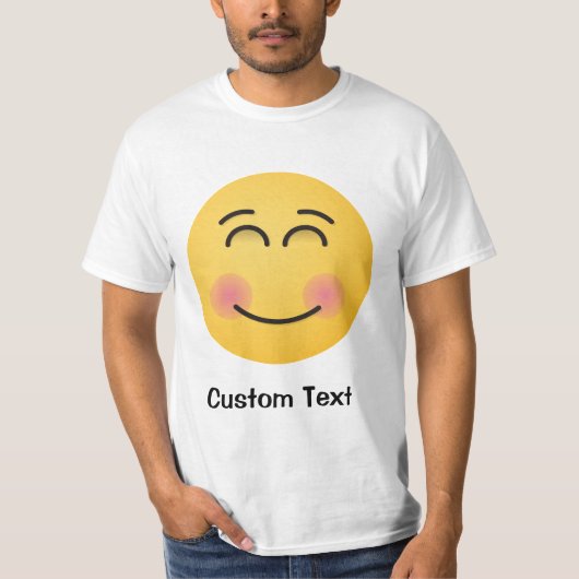 笑顔の顔Tシャツ Tシャツ (正面)