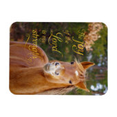 笑顔の馬のバイブル引用文写真マグネット マグネット (横)