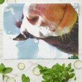 笑顔の馬 キッチンタオル (折り畳み)