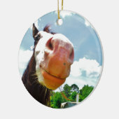 笑顔の馬 セラミックオーナメント (左)