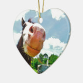 笑顔の馬 セラミックオーナメント (左)