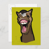 笑顔の馬 ポストカード (正面/裏面)