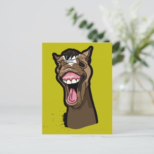 笑顔の馬 ポストカード (スタンド正面)