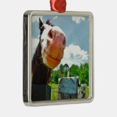 笑顔の馬 メタルオーナメント (右)