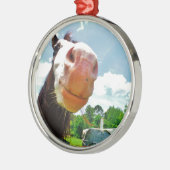 笑顔の馬 メタルオーナメント (左)