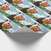 笑顔の馬 ラッピングペーパー (角)