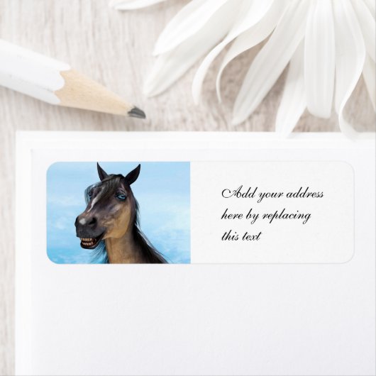 笑顔の馬 ラベル (インサイチュ)