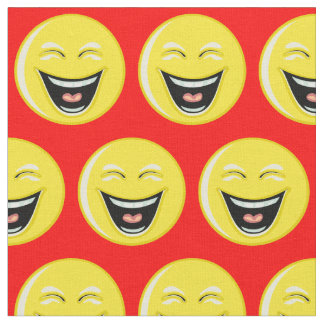 笑顔の鮮やかな赤 ファブリック
