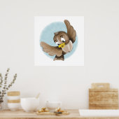 笑顔の鳥 ポスター (キッチン)