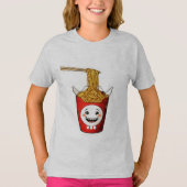 笑顔の麺 Tシャツ (正面)