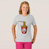 笑顔の麺 Tシャツ (正面フル)