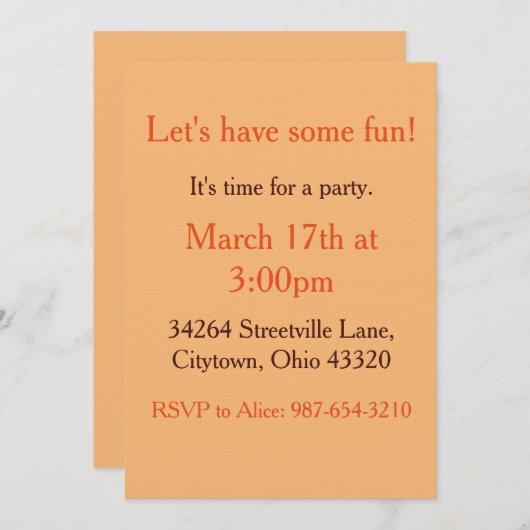 笑顔のS'more 招待状 (正面/裏面)