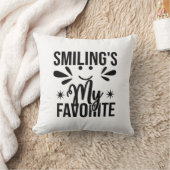 笑顔は私お気に入りのの、笑顔は私のお気に入りの クッション (ブランケット)