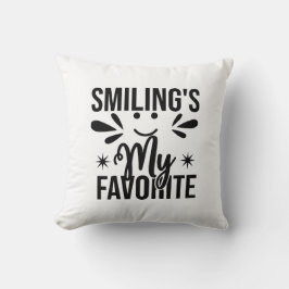 笑顔は私お気に入りのの、笑顔は私のお気に入りの クッション