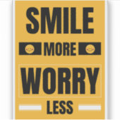 笑顔を増やし、心配を減らす シール (正面)