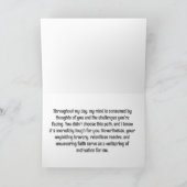 笑顔を届ける がん患者への励ましカード カード (内部)