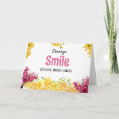 笑顔を届ける がん患者への励ましカード カード (正面)