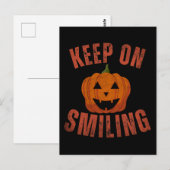 笑顔を絶やさず ハロウィンの贈り物 ポストカード (正面/裏面)