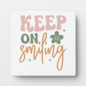 笑顔を絶やさないで　～心に響く名言 フォトプラーク (正面)