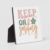 笑顔を絶やさないで　～心に響く名言 フォトプラーク (正面)