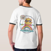 笑顔を絶やさないで Tシャツ (裏面フル)