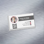 笑顔を見せるビジネスマン |企業の | | QRコード マグネット名刺 (インサイチュ)