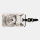 笑顔アルパカラゲッジタグラマバッグID ラゲッジタグ (正面横)