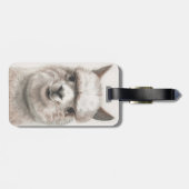 笑顔アルパカラゲッジタグラマバッグID ラゲッジタグ (裏面横)