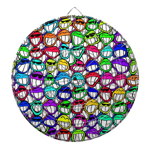 笑顔カッコいいの顔 ダーツボード (正面)