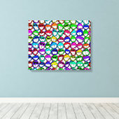 笑顔カッコいい顔群 キャンバスプリント (インサイチュ (ウッドフロア))