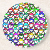 笑顔カッコいい顔群 コースター (正面)