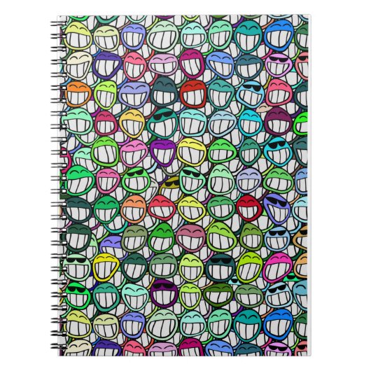 笑顔カッコいい顔群 ノートブック (正面)