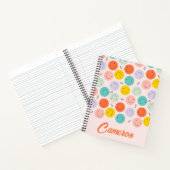 笑顔カラフルの幸せ顔模様 ノートブック (内部)