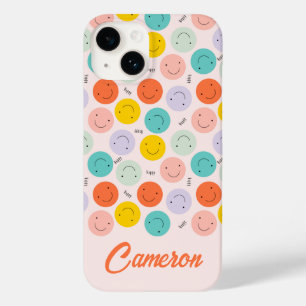 笑顔カラフルの幸せ顔模様 Case-Mate iPhone 14ケース