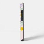 笑顔カラフルの幸せ顔模様 iPhoneケース (左側面)