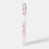 笑顔カラフルの幸せ顔模様 iPhoneケース (右側面)