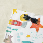 笑顔カラフルの海獣 ビーチタオル (インサイチュ)