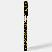 笑顔クールの顔溶融スマイルパターン黄色 Case-Mate iPhoneケース (裏面 / 右)