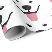 笑顔サモエードラッピング紙 ラッピングペーパー (ロールコーナー)