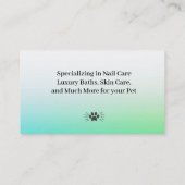 笑顔チワホアペットトリマー名刺 名刺 (裏面)